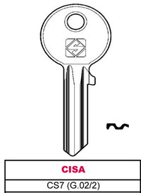 CHIAVI PZ10 CISA CS7 SENZA MARCA GENERICO