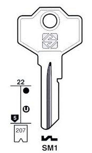 CHIAVI PZ10 GIUSSANI SM1 MARCA GENERICO
