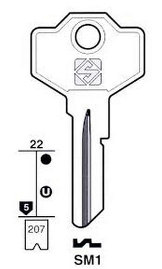 CHIAVI PZ10 GIUSSANI SM1 MARCA GENERICO