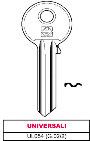 CHIAVI PZ10 UL 054 UNIVERSALE SENZA MARCA GENERICO