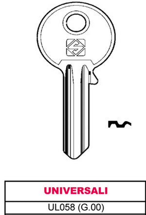 CHIAVI PZ10 UL 058 UNIVERSALE SENZA MARCA GENERICO