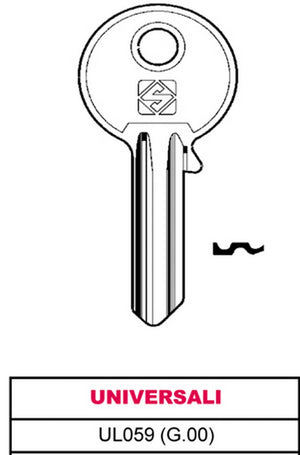 CHIAVI PZ10 UL 059 UNIVERSALE SENZA MARCA GENERICO