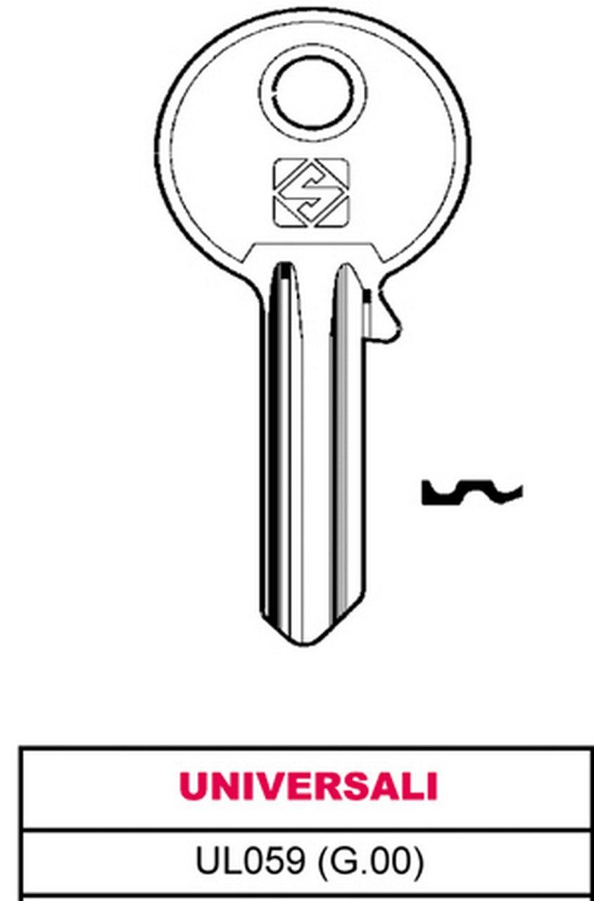 CHIAVI PZ10 UL 059 UNIVERSALE SENZA MARCA GENERICO