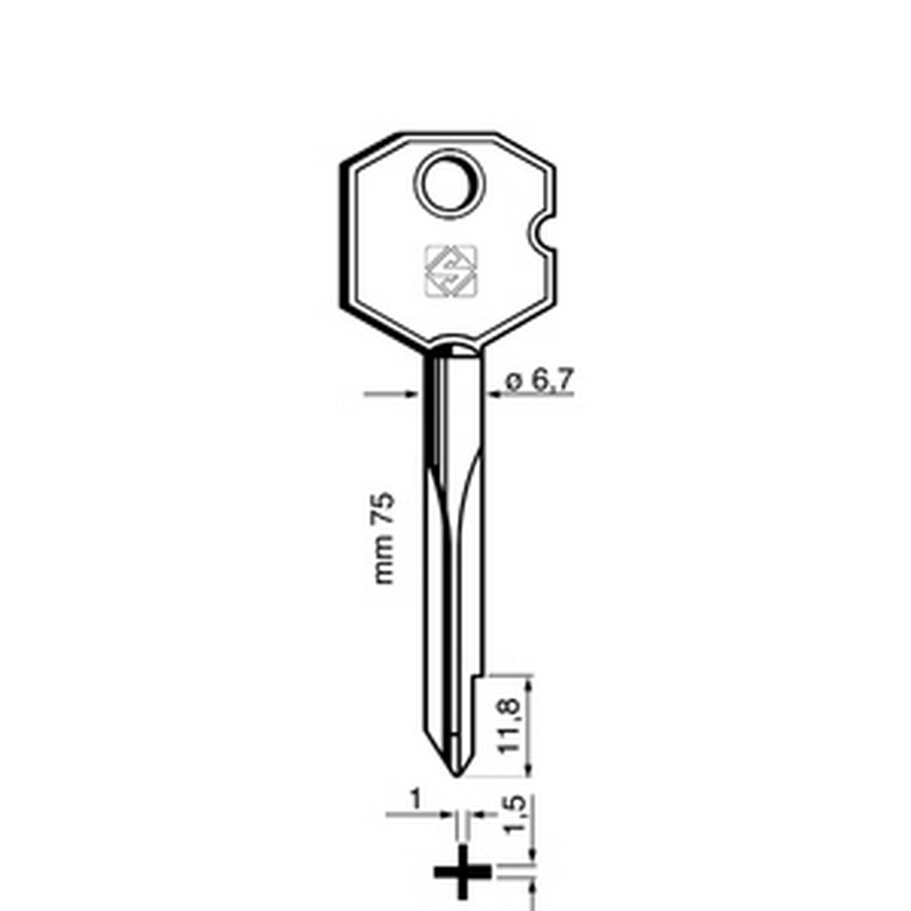 CHIAVI XBG1 X PORTE CORAZZATE