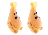 Set 2 Pezzi Gioco Pet Modello Food Chicken Resistente Per Animali Domestici