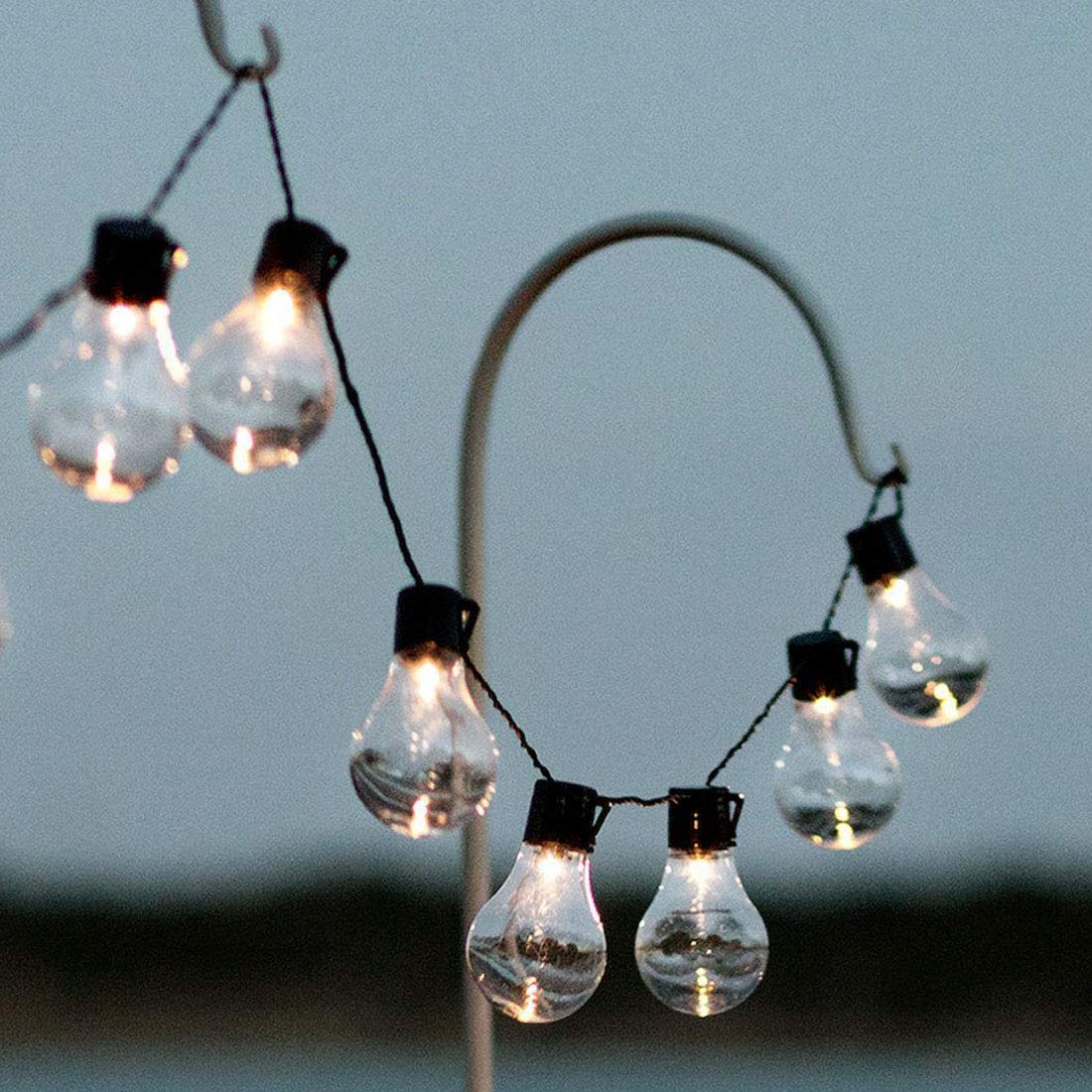 Catenaria di lampadine da esterno White 7,5m per 15 bulbi