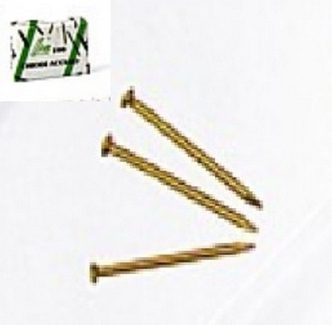 CHIODI PER QUADRI GANCI "X" ACCIAIO OTTONATO