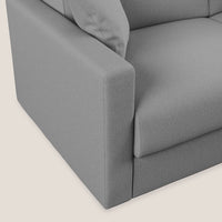 Divano Letto 2 Posti 166x92x96 cm in Tessuto Grigio