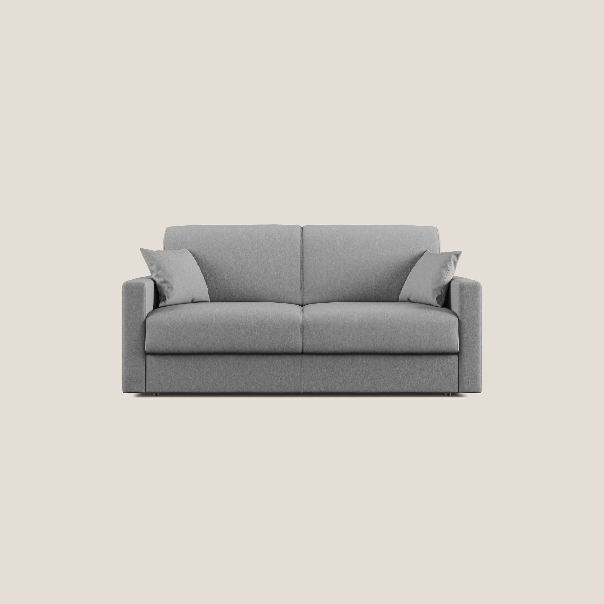 Divano Letto 2 Posti 166x92x96 cm in Tessuto Grigio