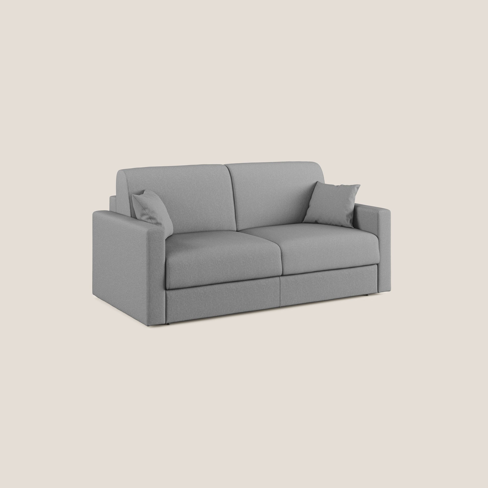 Divano Letto 2 Posti 166x92x96 cm in Tessuto Grigio
