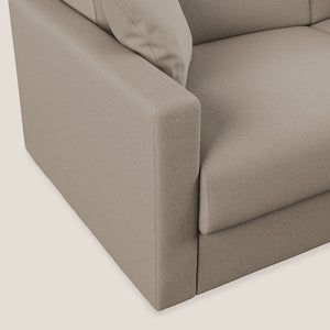 Divano Letto 2 Posti 166x92x96 cm in Tessuto Beige