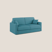 Divano Letto 3 Posti 186x92x96 cm in Tessuto Azzurro
