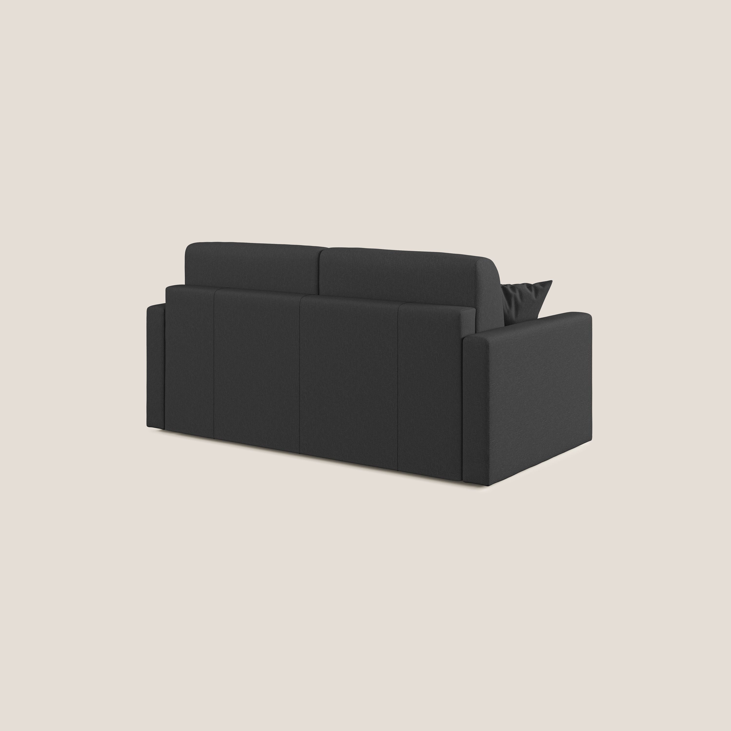 Divano Letto 3 Posti 206x92x96 cm in Tessuto Antracite