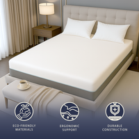 Materasso matrimoniale francese 140 X 190 in Memory Foam Breeze e Molle Insacchettate | Altezza 25 cm | Dispositivo Medico Classe 1 | Traspirante, Anallergico e Antibatterico | Sfoderabile