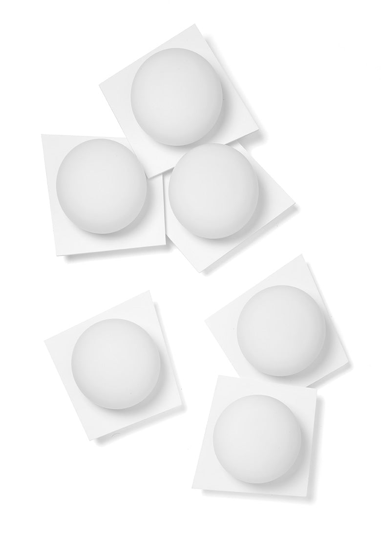 CICLADI lampada da soffitto 2 Luci in gesso bianca attacco GX53 l.44,5cm