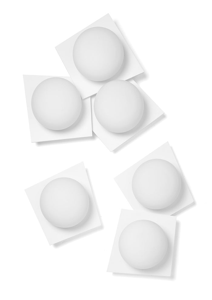 CICLADI lampada da soffitto 2 Luci in gesso bianca attacco GX53 l.44,5cm