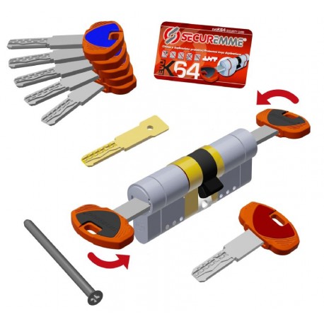 CILINDRI SECUREMME EVO K64 FRIZIONATI