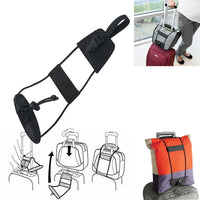 CINGHIA MOLLA CORDA TRASPORTO BAGAGLIO FISSAGGIO DOPPIO BAGAGLIO 2 IN 1 QL-25