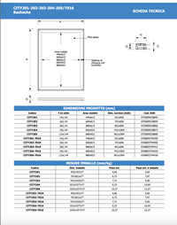 Bacheca per Esterno apertura a libro grigio RAL 7016 4 x A4