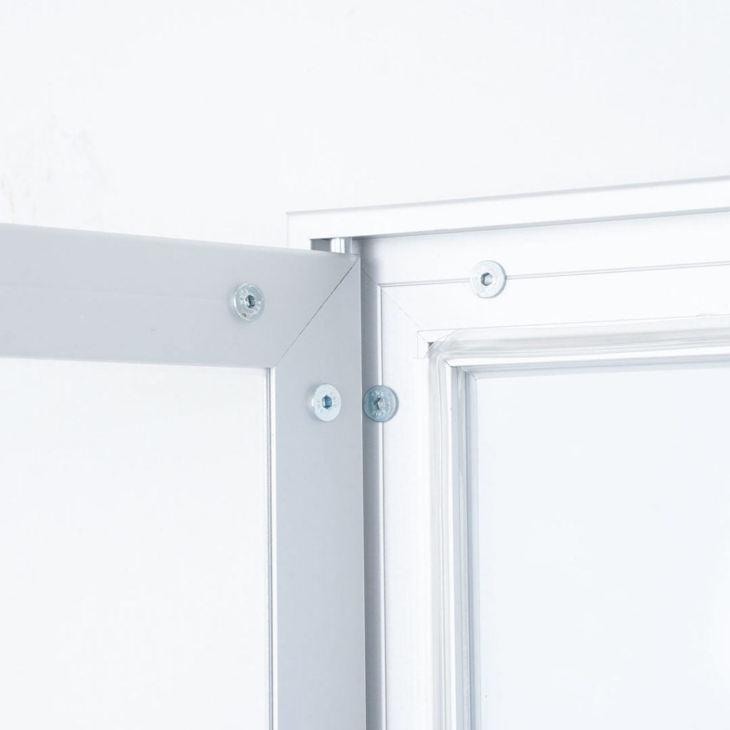 Bacheca per Esterno apertura a libro grigio RAL 7016 4 x A4