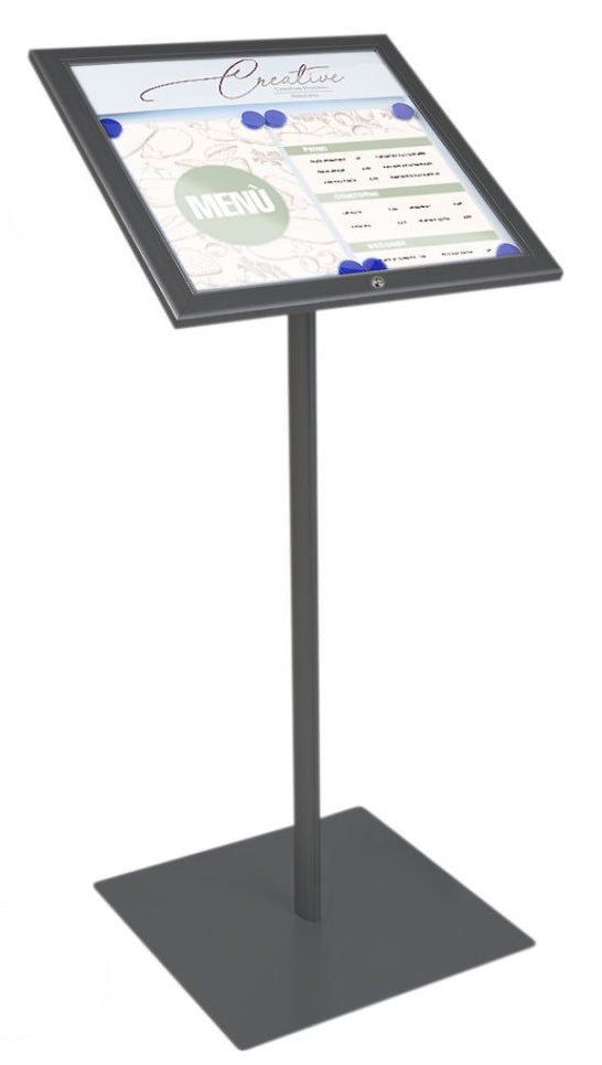 Leggio Menu per esterni Nero Ristoranti Alberghi Bed and Breakfast 2 x A4