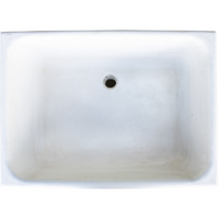 Pilozza lavabo calcestruzzo cemento serie ostuni incasso destra piano laterale *** misure 75 x 55 x h.30 cm, confezio...