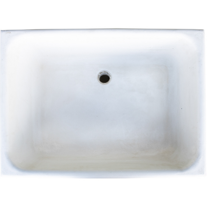 Pilozza lavabo calcestruzzo cemento serie ostuni incasso destra piano laterale *** misure 75 x 55 x h.30 cm, confezio...