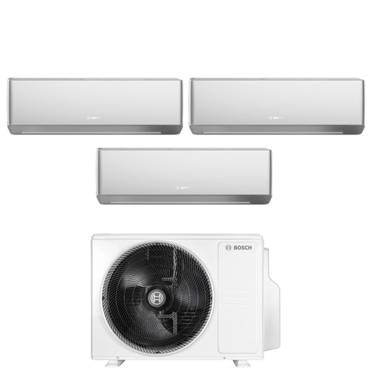 Condizionatore Trial Split Bosch CLIMATE 7000i SILVER 12+12+12 con 5000M 79/3 E R-32 Wi-Fi Integrato