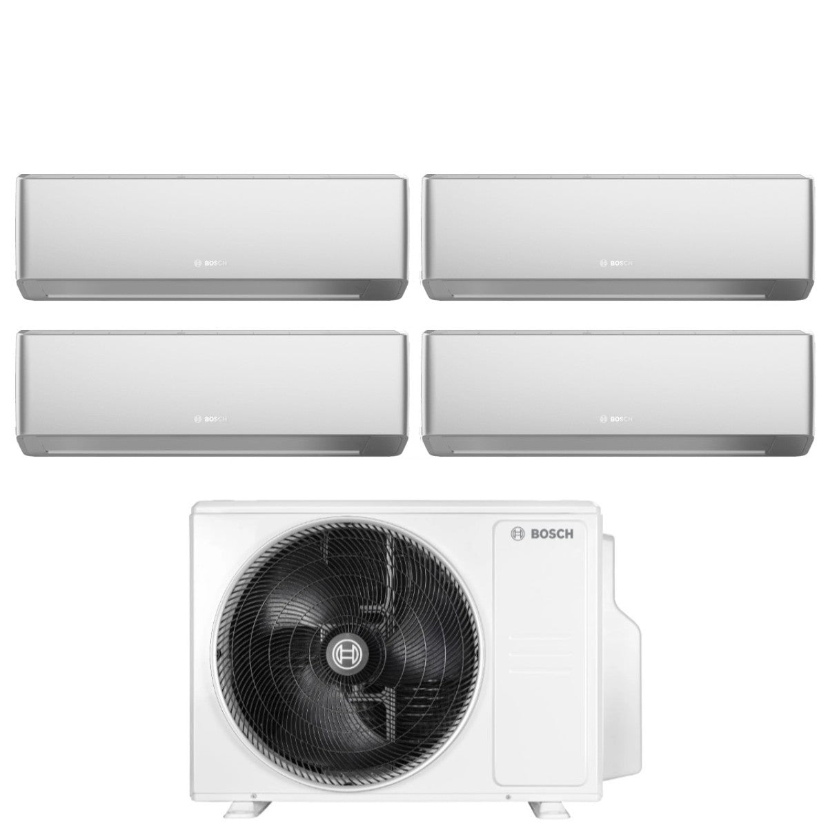 Condizionatore Quadri Split Bosch CLIMATE 7000i SILVER 7+7+7+15 con 5000M 82/4 E R-32 Wi-Fi Integrato