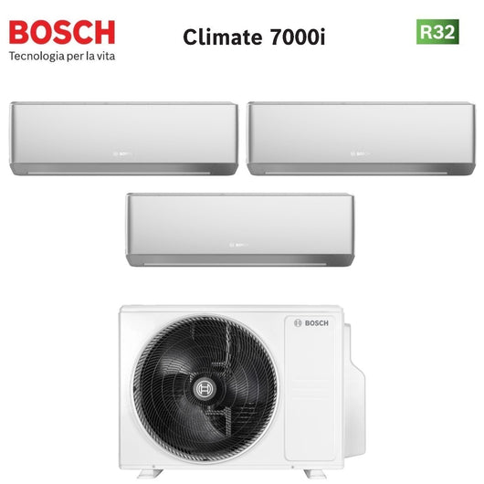 Condizionatore Trial Split Bosch CLIMATE 7000i SILVER 7+9+12 con 5000M 79/3 E R-32 Wi-Fi Integrato