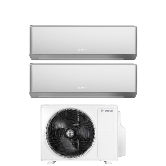 Condizionatore Dual Split Bosch CLIMATE 7000i SILVER 9+15 con 5000M 53/2 E R-32 Wi-Fi Integrato