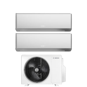 Condizionatore Dual Split Bosch CLIMATE 7000i SILVER 9+18 con 5000M 53/2 E R-32 Wi-Fi Integrato