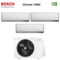 Condizionatore Trial Split Bosch CLIMATE 7000i SILVER 9+9+9 con 5000M 79/3 E R-32 Wi-Fi Integrato