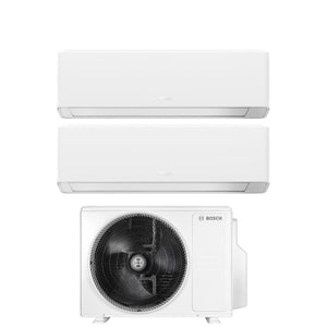 Condizionatore Dual Split Bosch CLIMATE 7000i WHITE 9+9 con 5000M 53/2 E R-32 Wi-Fi Integrato
