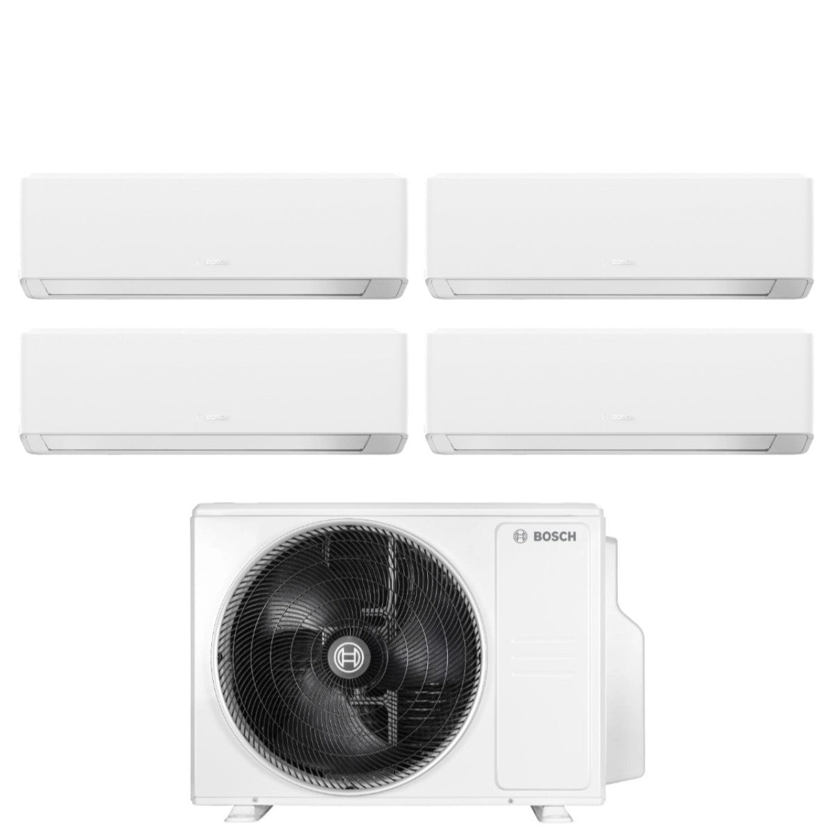 Condizionatore Quadri Split Bosch CLIMATE 7000i WHITE 7+7+9+15 con 5000M 82/4 E R-32 Wi-Fi Integrato