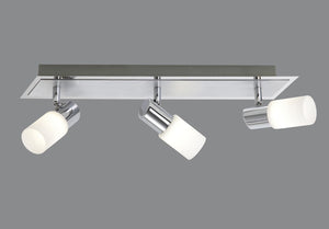 CLAPTON BARRA 3 SPOTS LED 3x SMD LED, 4,3W · 3x 430lm, ALLUMINIO L.50CM