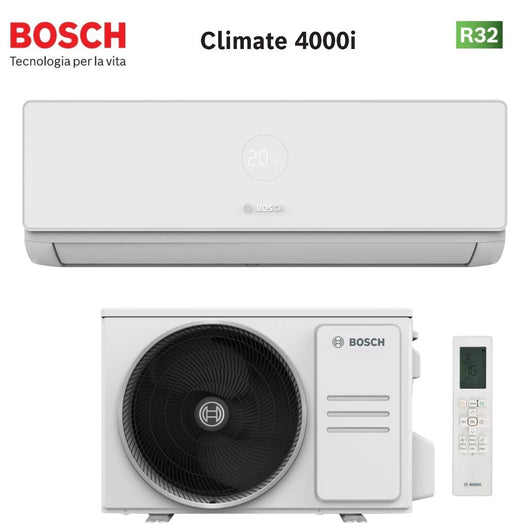 Condizionatore Bosch CLIMATE 4000i 9000 Btu CL4000I-SET 26 WE R-32 Wi-Fi Optional