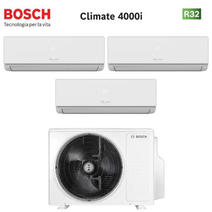 Condizionatore Trial Split Bosch CLIMATE 4000i 9+12+12 con 5000M 79/3 E R-32 Wi-Fi Optional