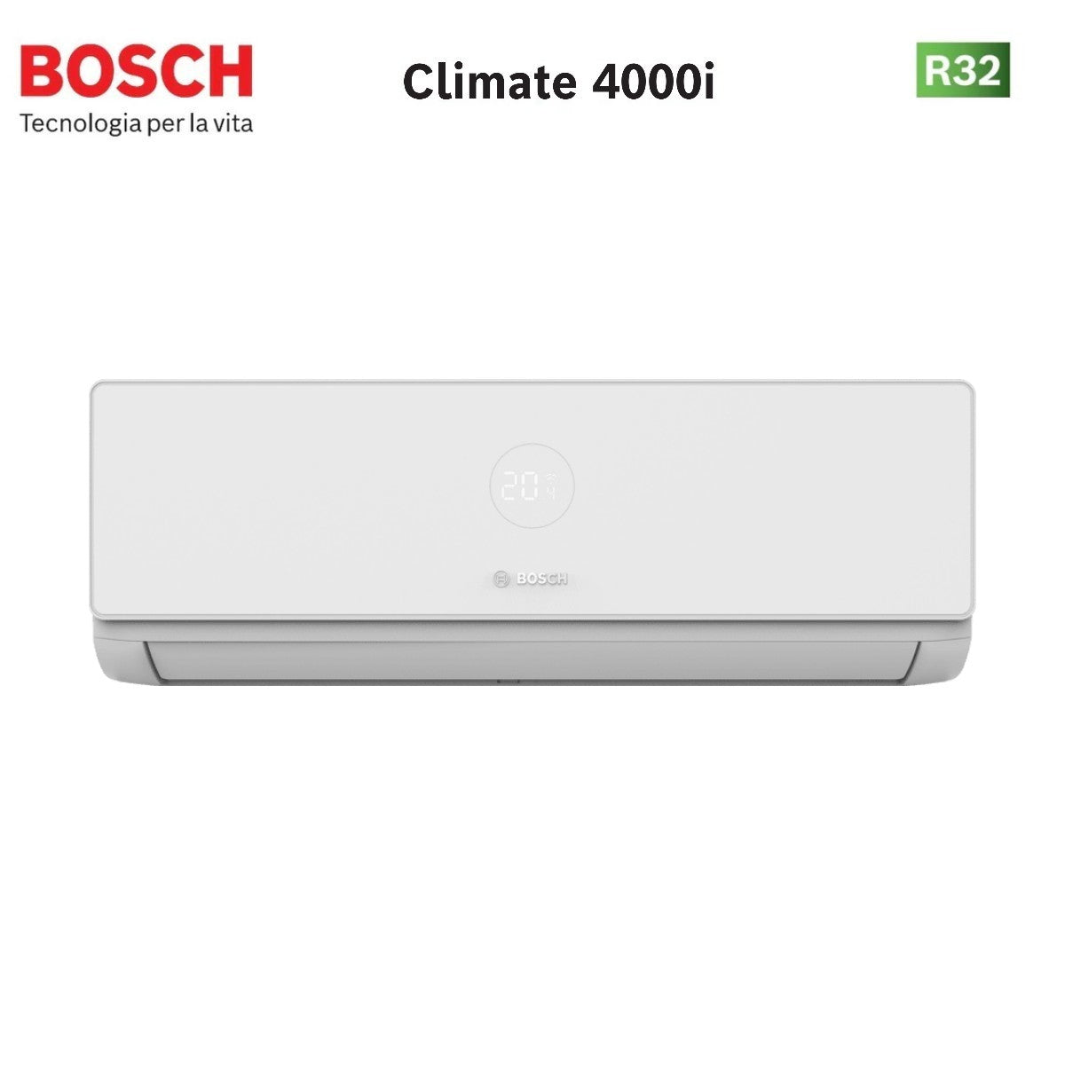 Condizionatore Trial Split Bosch CLIMATE 4000i 9+9+12 con 5000M 79/3 E R-32 Wi-Fi Optional