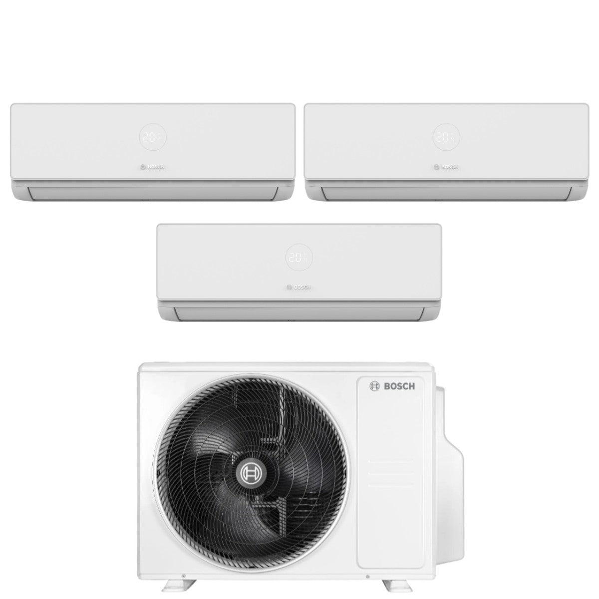 Condizionatore Trial Split Bosch CLIMATE 4000i 9+9+12 con 5000M 79/3 E R-32 Wi-Fi Optional