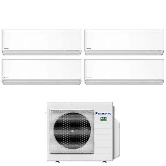 Condizionatore Quadri Split Panasonic Etherea White 9+9+9+9 con CU-4Z68TBE R-32 Wi-Fi Integrato