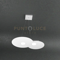 CLOUD SOSPENSIONE 2+1 LUCI BIEMISSIONE BIANCO 1128-S2 R+1-BI