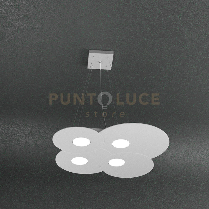 CLOUD SOSPENSIONE 4 LUCI GRIGIO 1128-S4-GR