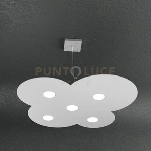 CLOUD SOSPENSIONE 5 LUCI GRIGIO 1128-S5-GR