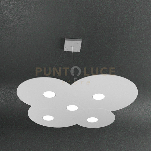 CLOUD SOSPENSIONE 5 LUCI GRIGIO 1128-S5-GR