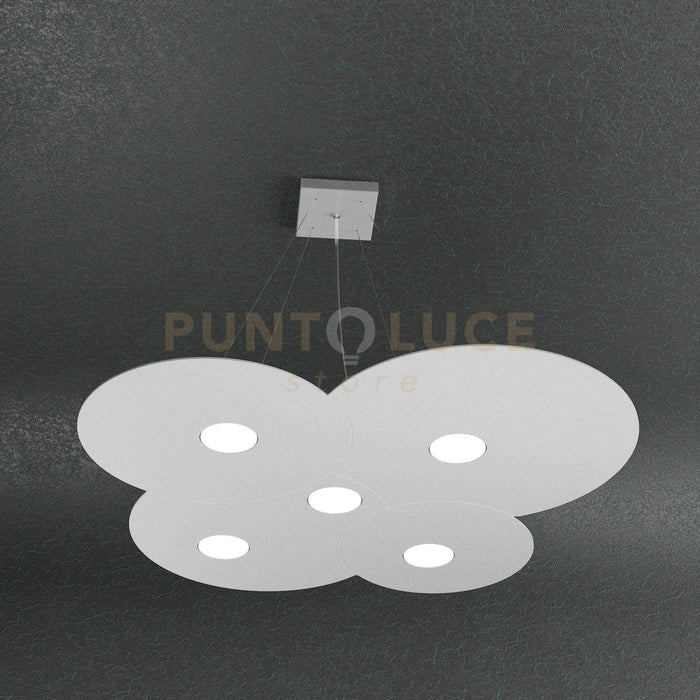 CLOUD SOSPENSIONE 5 LUCI GRIGIO 1128-S5-GR