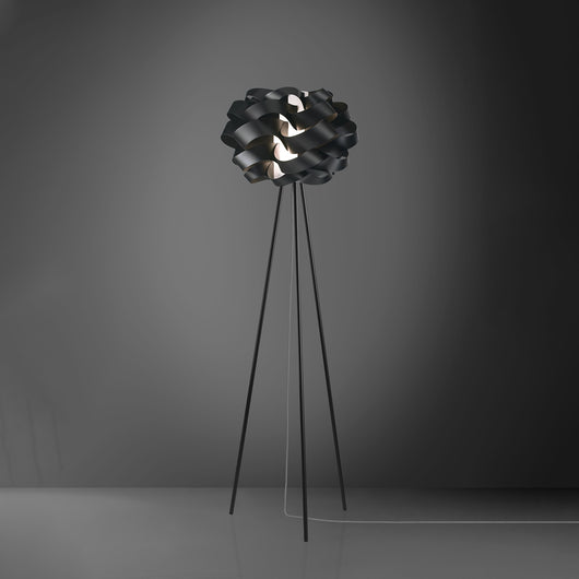 Piantana Moderna 3 Piedi Cloud Polilux ® Nero E Metallo 1 Luce E27