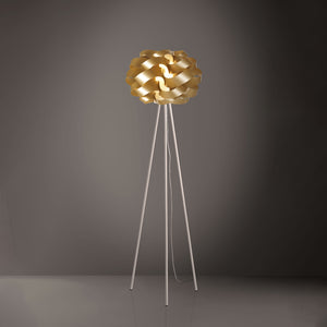 Piantana Moderna 3 Piedi Cloud Polilux ® New Gold E Metallo 1 Luce E27