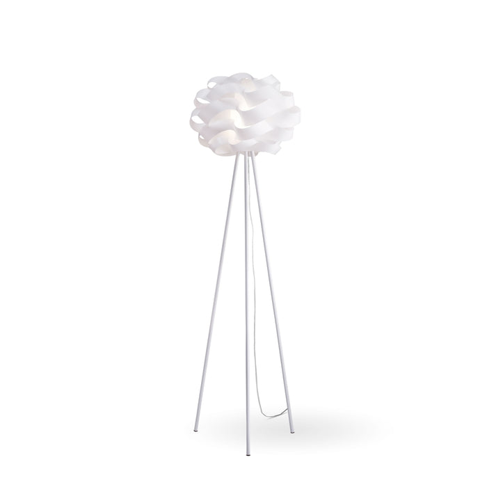 Piantana Moderna 3 Piedi Cloud Polilux ® Bianco E Metallo 1 Luce E27