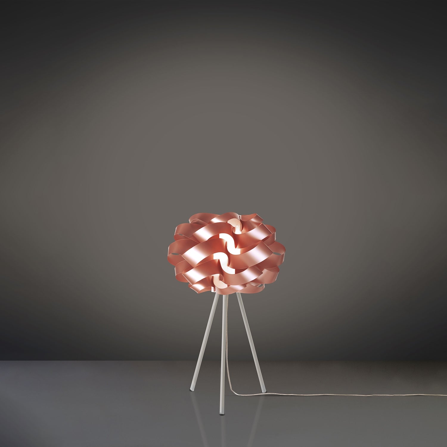 Lampada Da Scrivania-Ufficio Moderna Cloud Polilux ® Rame E Metallo 1 Luce E27